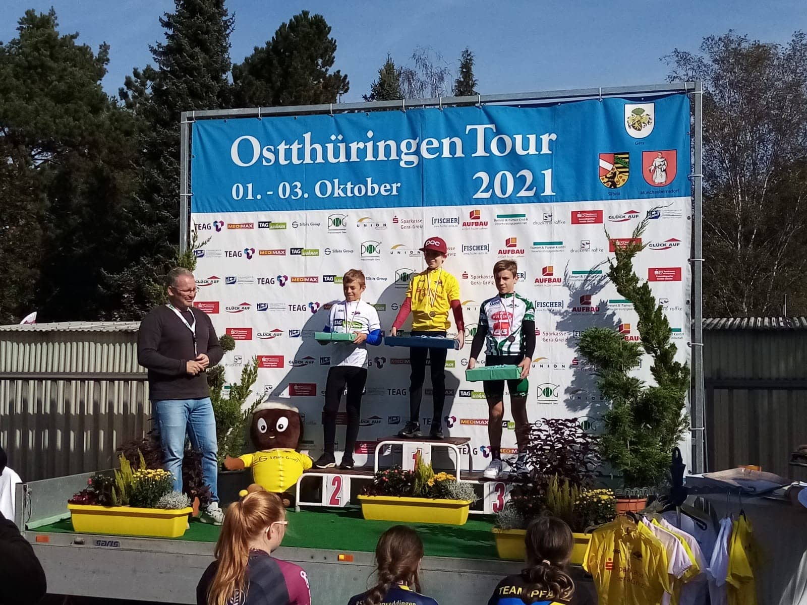 03 10 2021 OTT nach 1 Etappe U13m Fabian Stimmel im Gelben Trikot Fotograf SC Berlin Abt Radsport