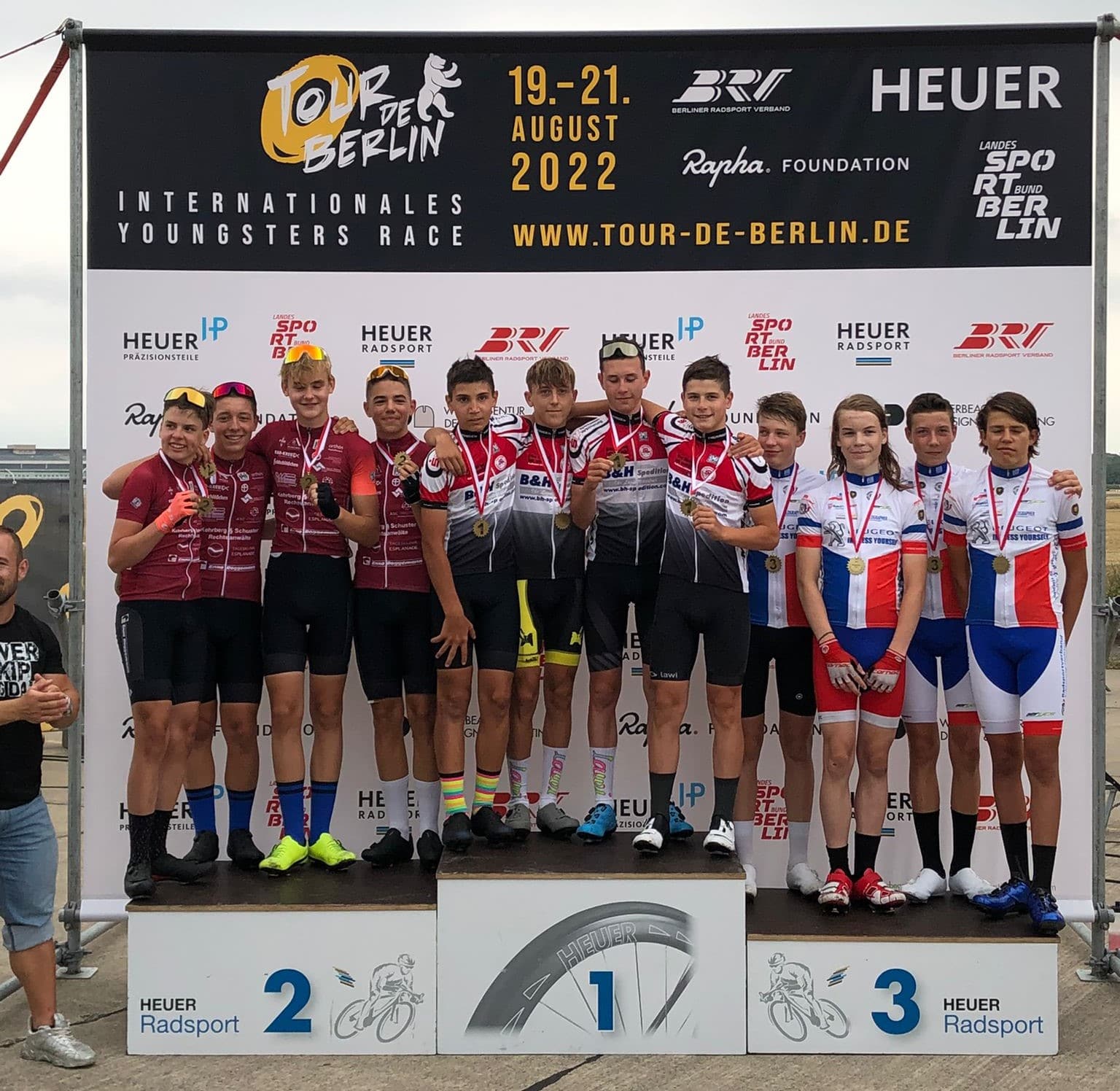 TdB U15 2 Platz Mannschaftszeitfahren LV Berlin Anton Arndt David Moritz Moritz Lechleitner Nils Borrmann