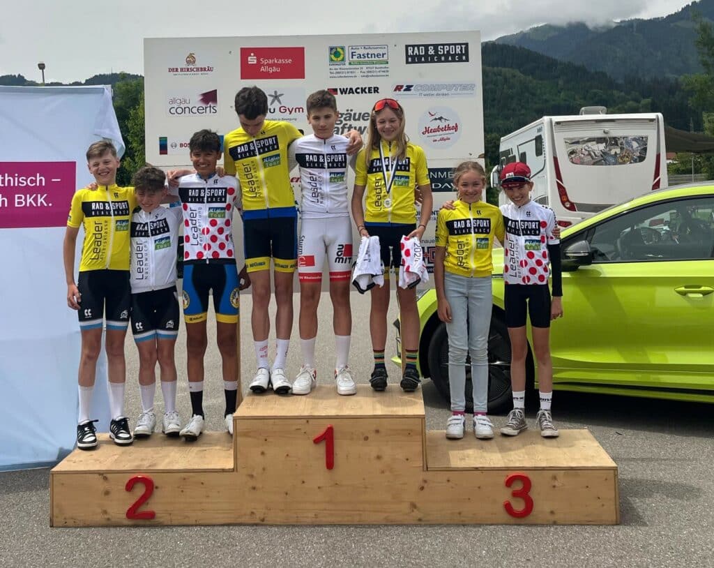 Allgäutour Alle Trikotsieger Fiona Schmidmaier U11w Siegerin Bergtrikot